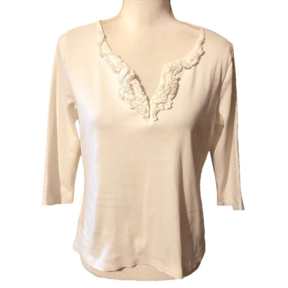⭐️ Talbots 3/4 Sleeve Top - Picture 1 of 7